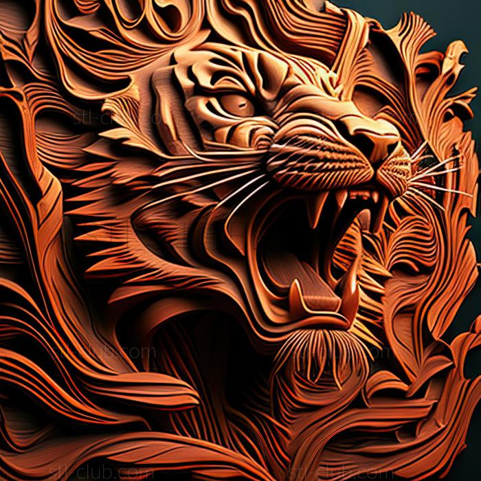 st Fierce tiger famous animal